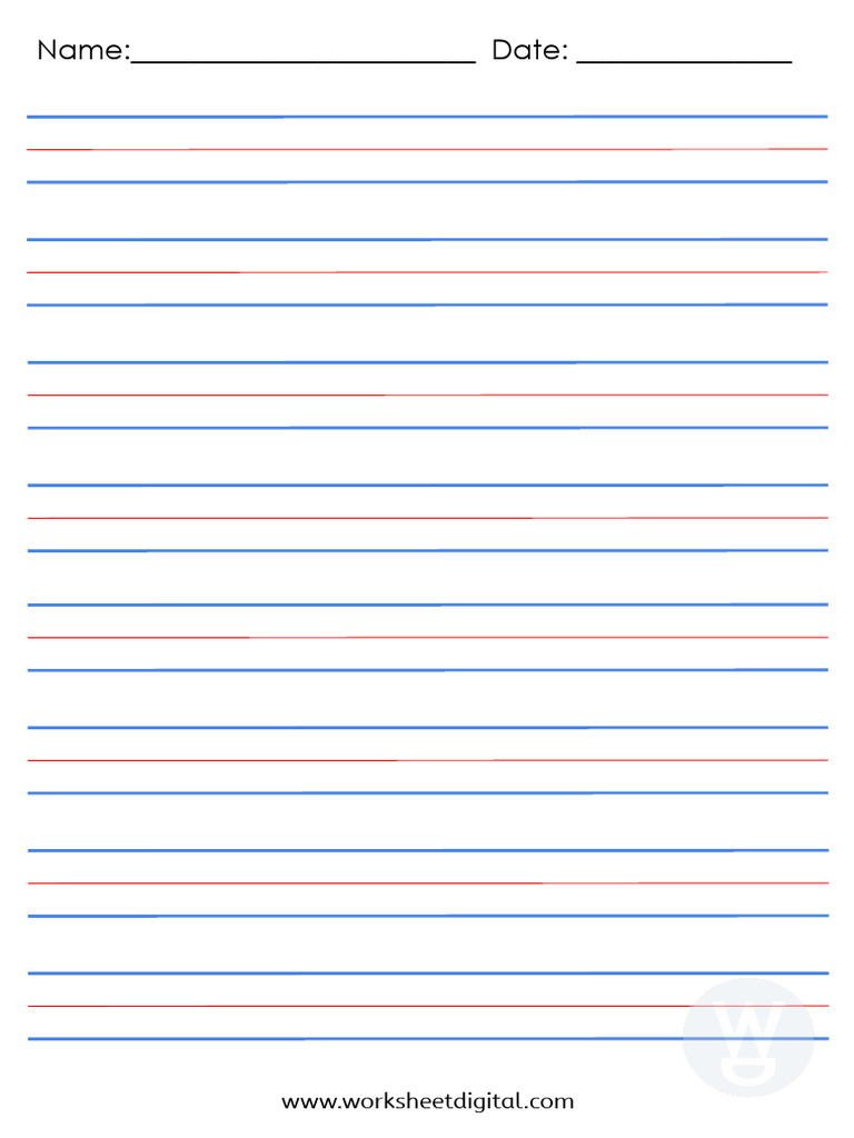 3 Line Writing Practice | PDF