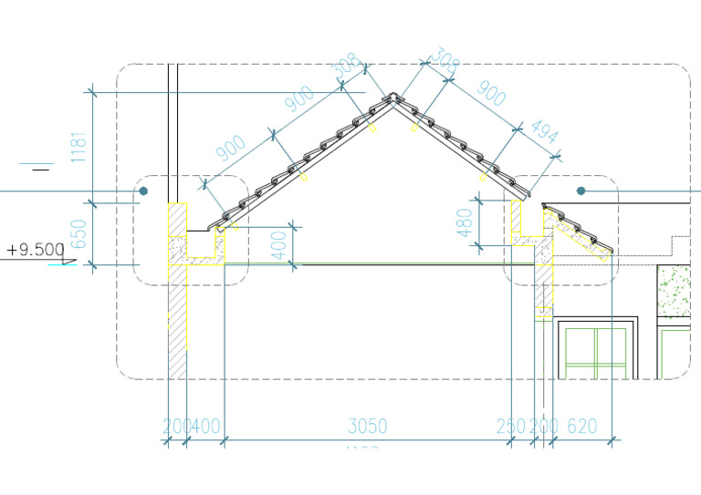 Free Detailed CAD Drawing of Roof and Drainage Construction Sections ...