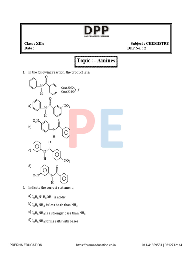 Amines DPP 2 | PDF | Materials | Organic Compounds