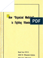 How Organized Medicine Is Fighting Vitamins (Lee's Trial) 1943