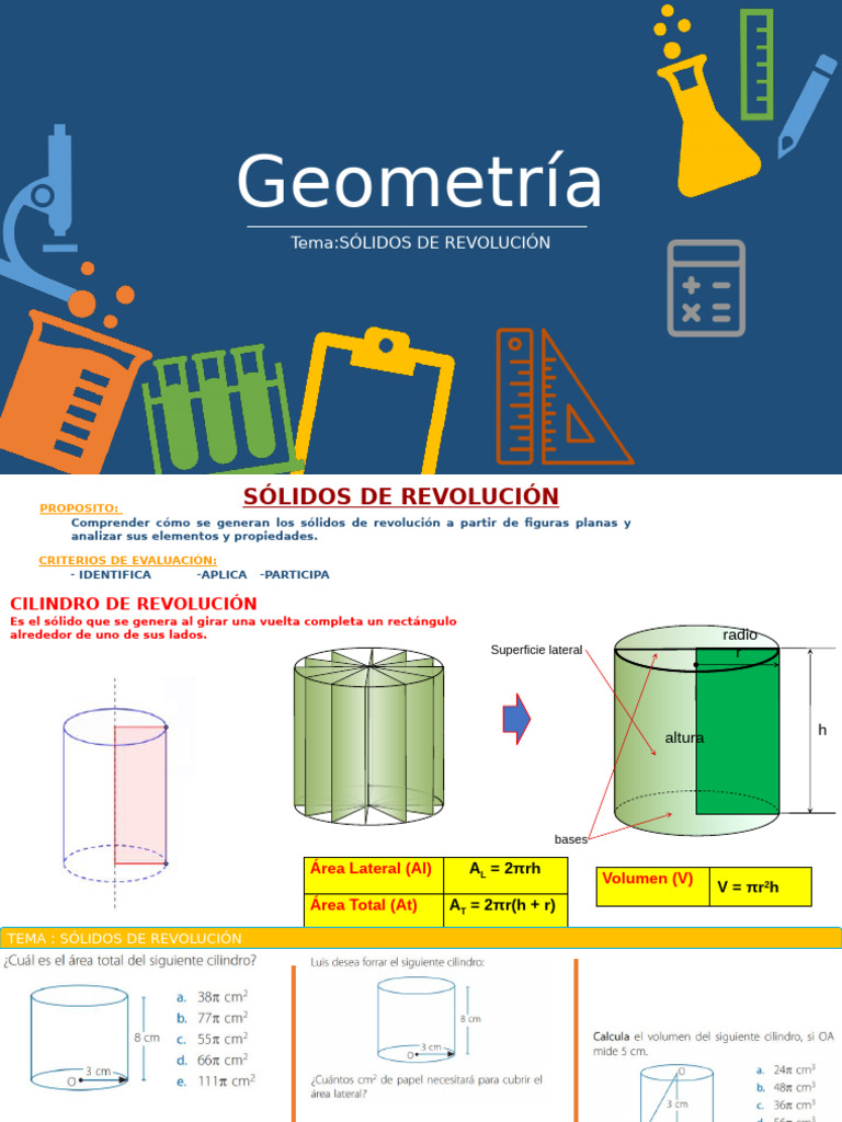 Solidos de Revolucion | PDF | Objetos geométricos | Geometria clasica