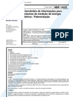 Nbr 14522 - Inter Cam Bio de Informacoes Para Sistemas de Medicao de Energia Eletrica - Padronizaca