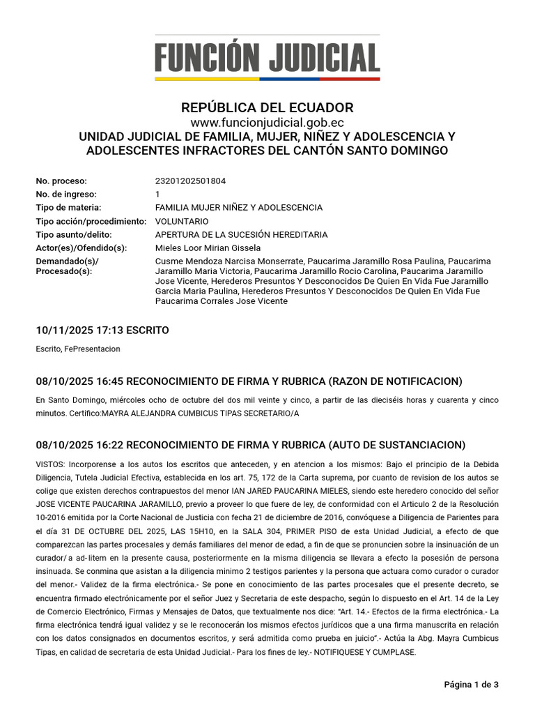 Expel 23201202501804 27814377 11112025 | PDF | Firma | Autenticación