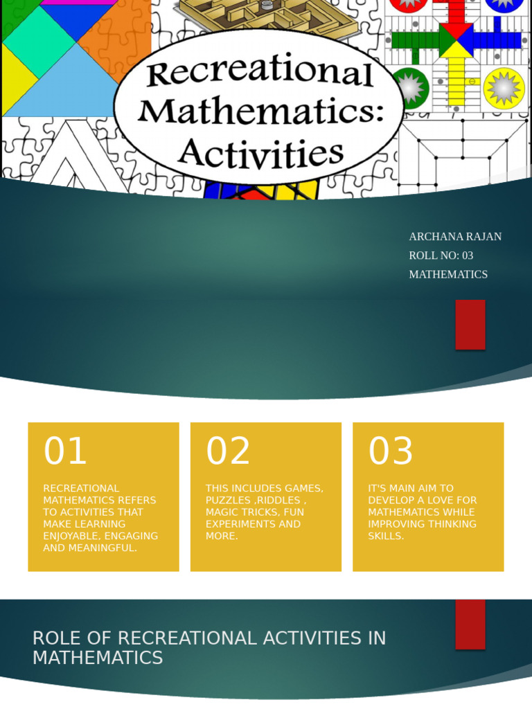 Engaging Recreational Mathematics Activities | PDF | Teaching ...