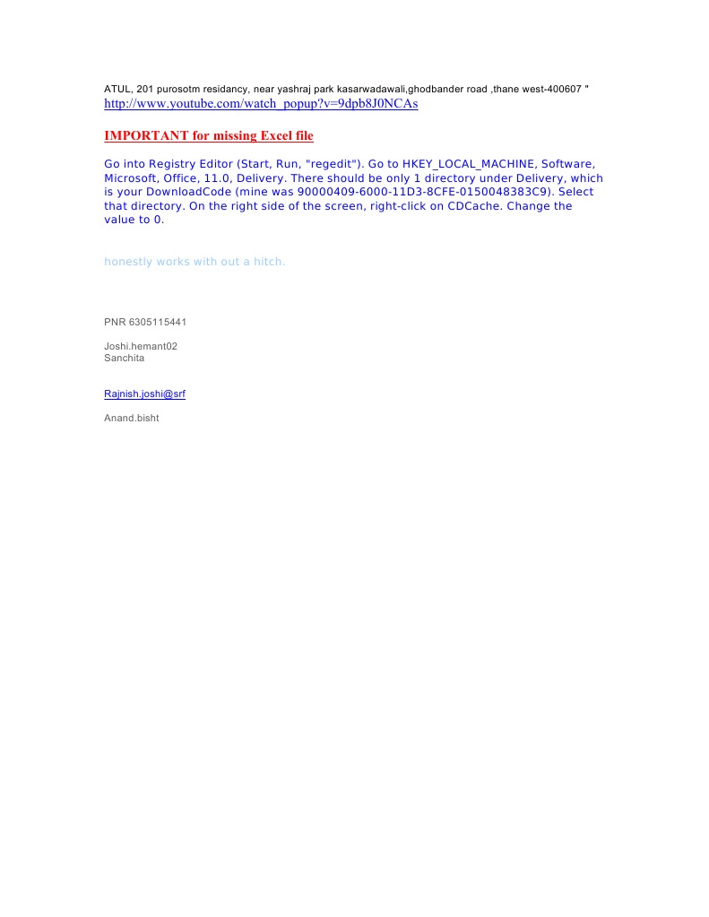 IMPORTANT For Missing Excel File Honestly Works With Out A Hitch PDF