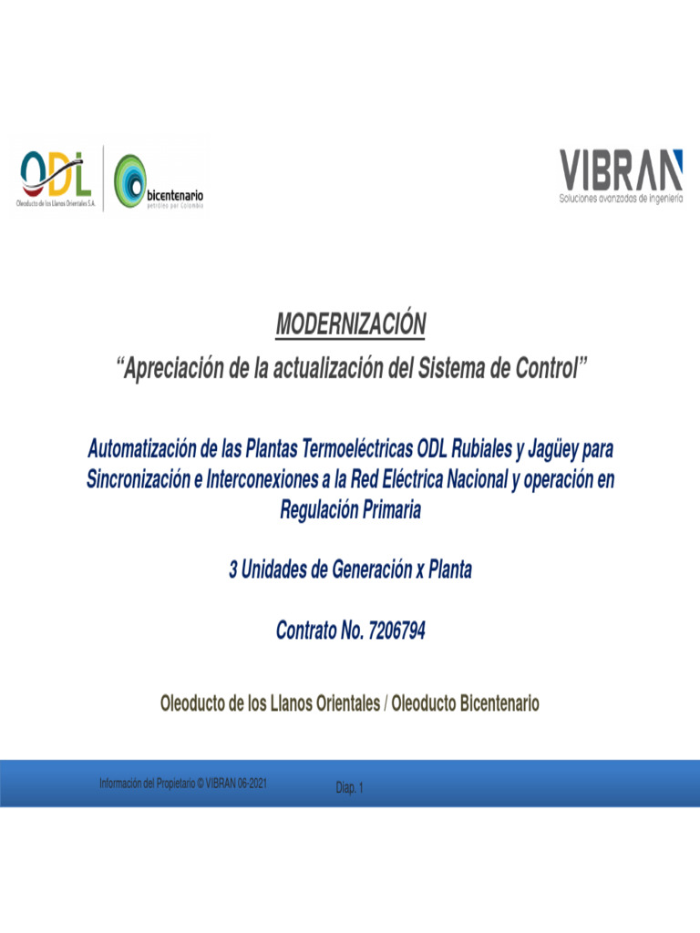 Modernizacion Del Sistema de Control Termo Ebr | PDF | Scada | Energia ...