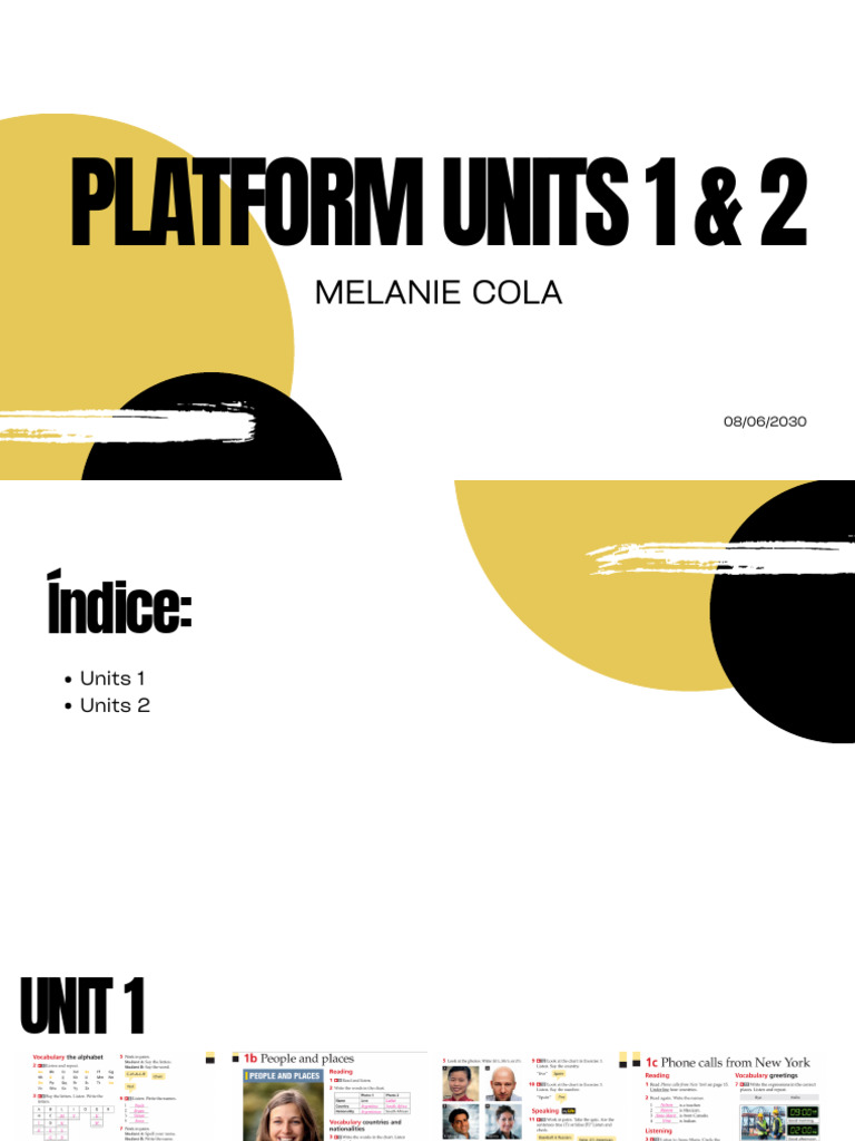 Platform Units 1 & 2 | PDF