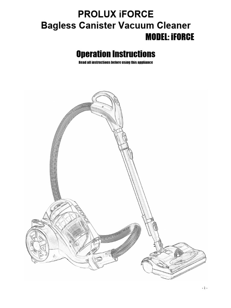 I Force | PDF | Vacuum Cleaner