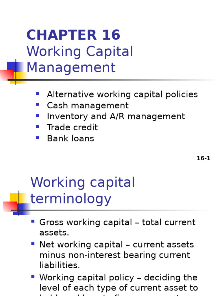 Working Capital Management Strategies | PDF | Working Capital | Revenue