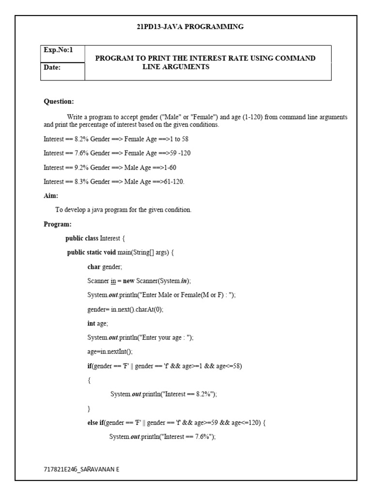 Java Programs for Interest and Control Structures | PDF | Body Mass ...