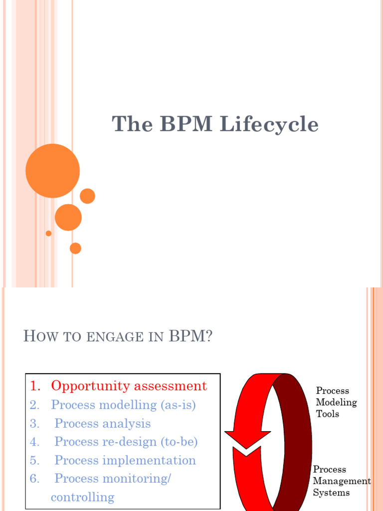 BPM Lifecycle: Steps and Principles | PDF | Performance Indicator ...