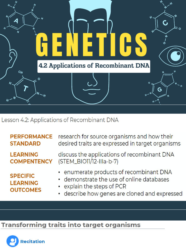 Genbio 2 - Genetic Engineering Part 2 | PDF
