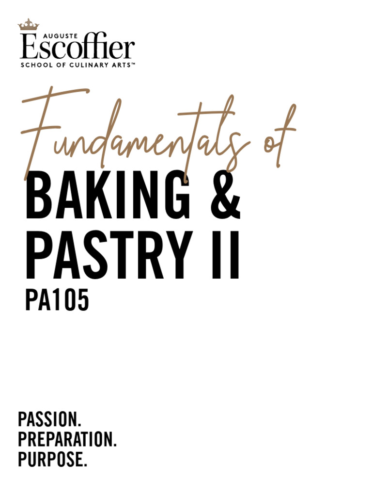 Baking & Pastry II Course Overview | PDF | Baking | Custard