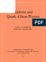 Hadrons and Quark Gluon Plasma, Letessier J, CUP 2002