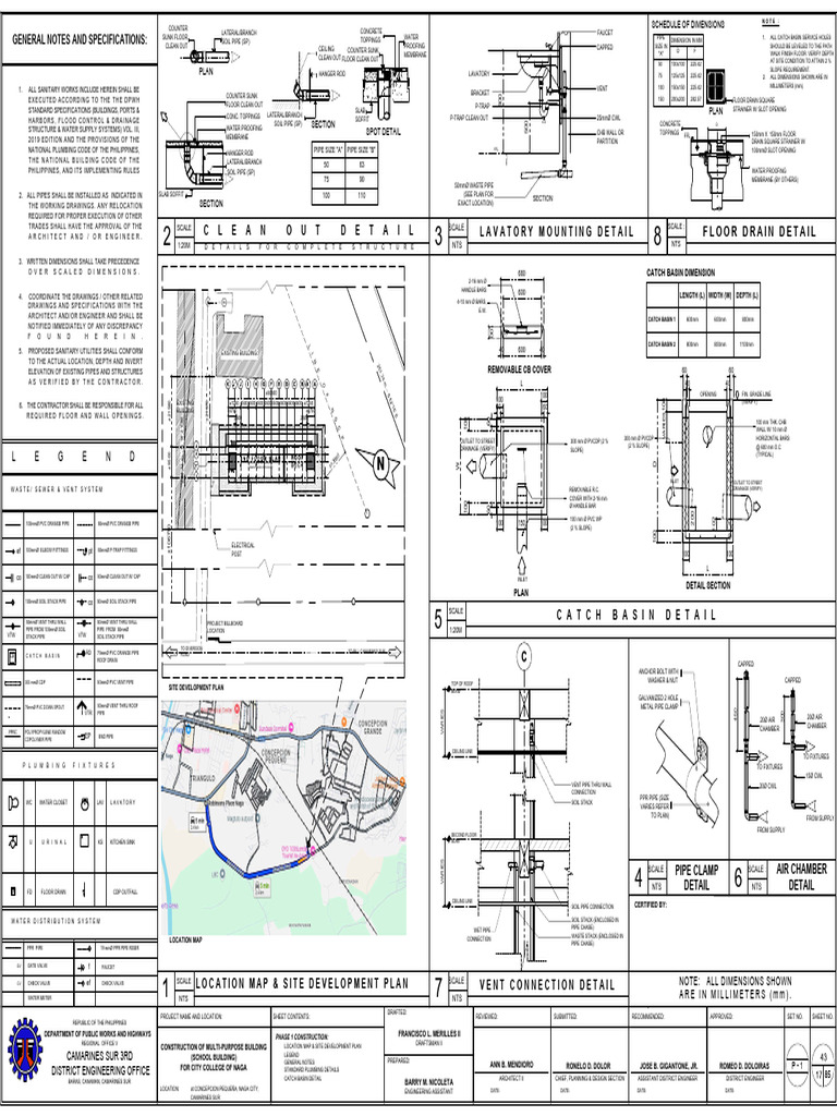 Sanitary and Plumbing Specifications Guide | PDF | Storm Drain ...