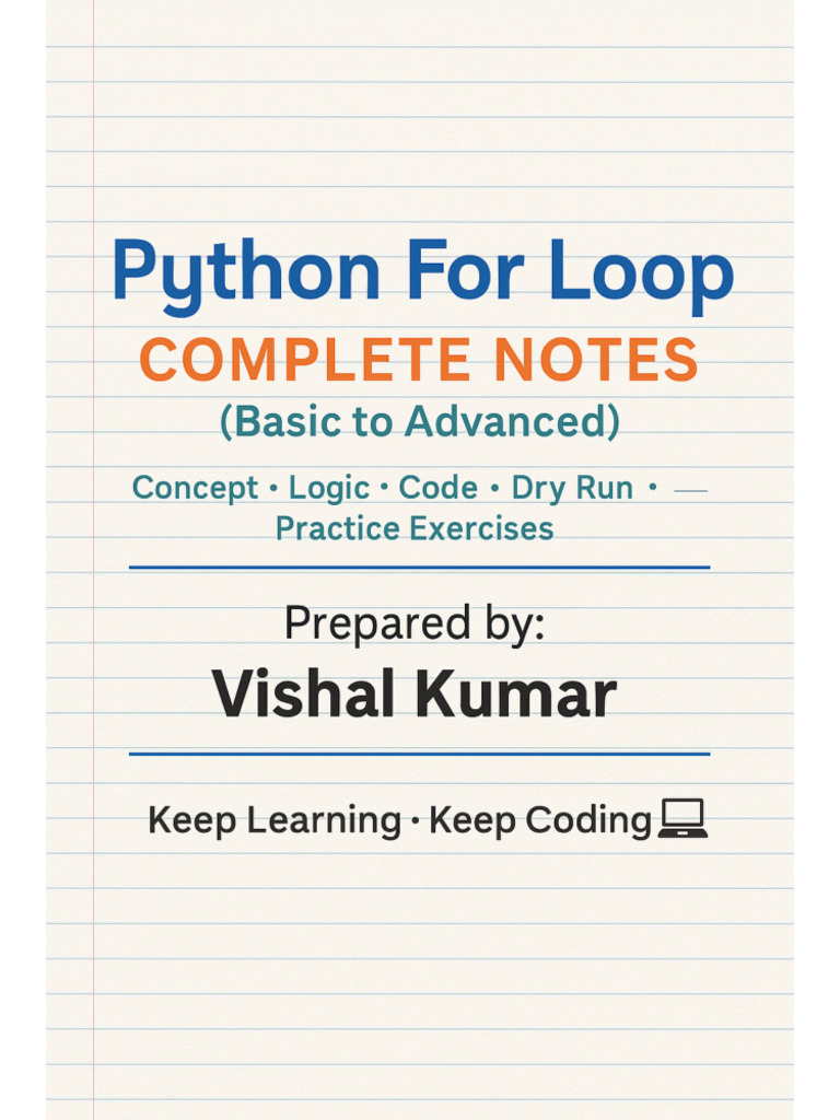 For Loop Final Revision | PDF