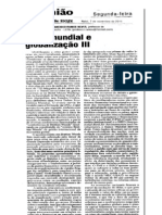 CRISE MUNDIAL E GLOBALIZAÇÃO (III) ojornaldehoje07nov.11.b