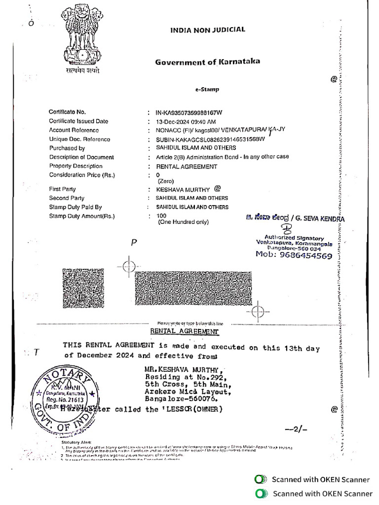 Rent Sahidul | PDF