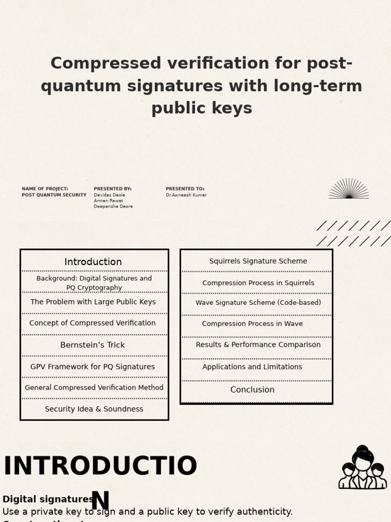 Group21 - Compressed Verification | PDF | Public Key Cryptography ...
