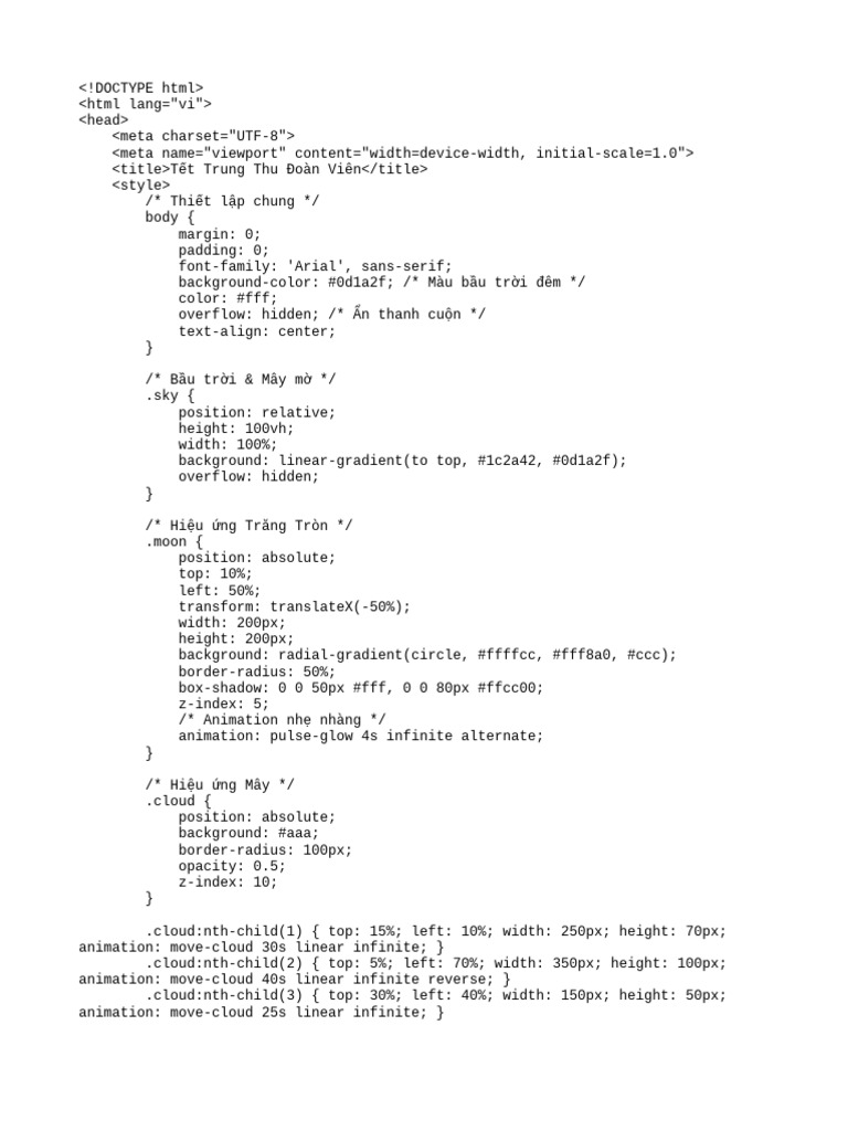 Trungthu HTML | PDF