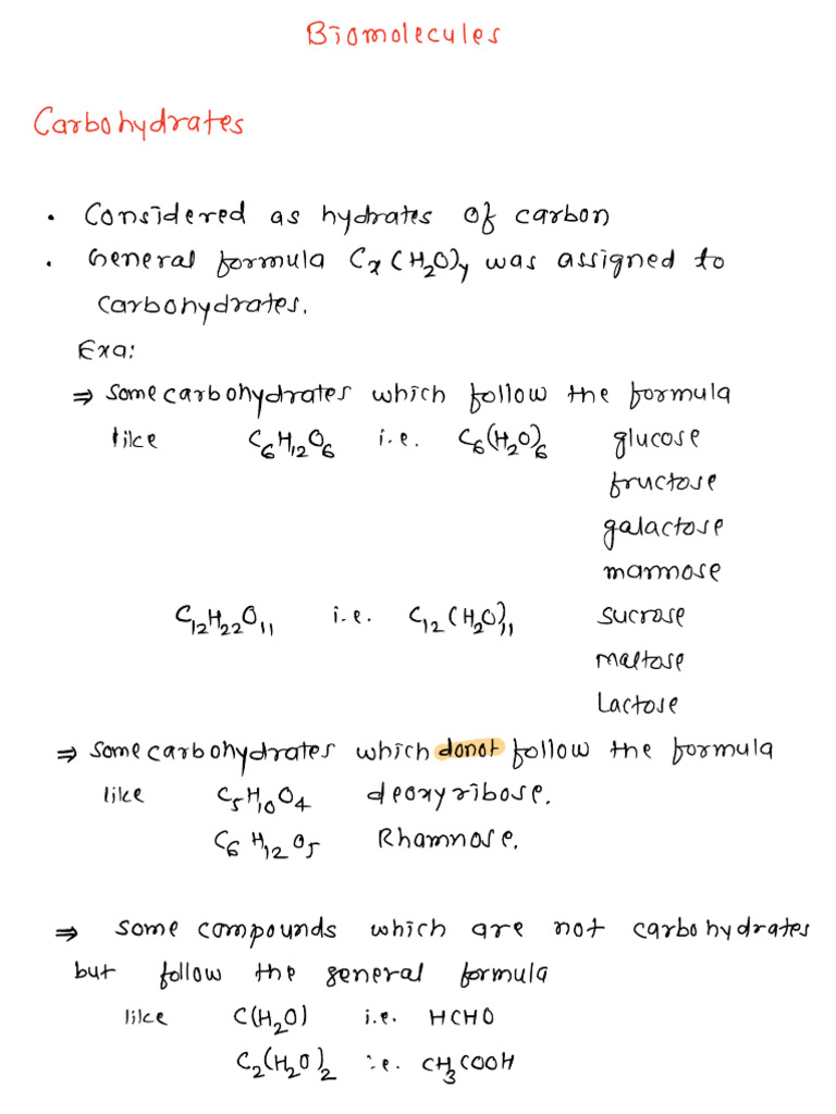 Carbohydrates: Structure and Classification | PDF | Carbohydrates | Glucose