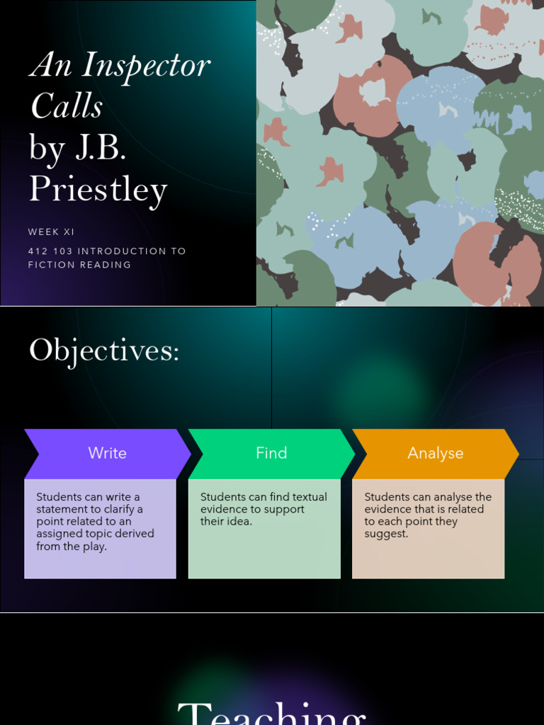 An Inspector Calls: Group Discussion Guide | PDF | Human Communication ...