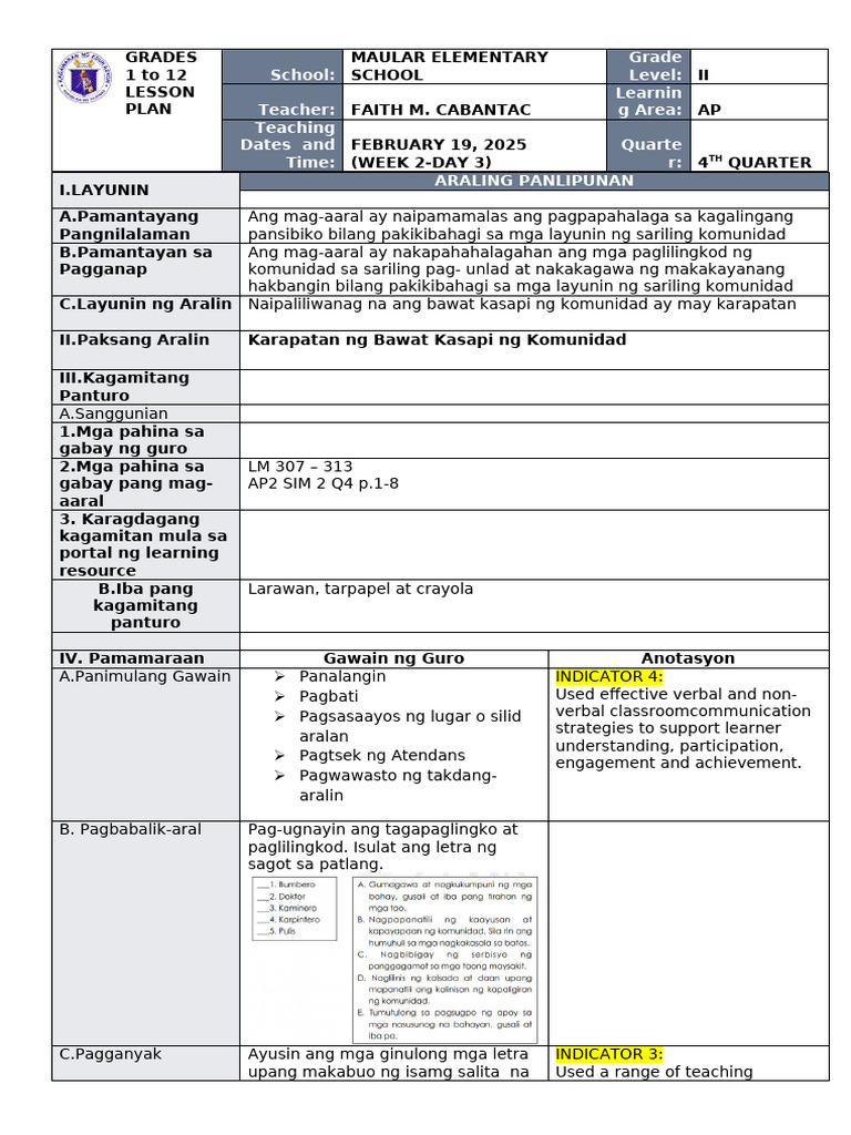 Co AP 2 Week 2 q4 | PDF