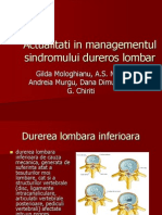 Managementul Sindromului Dureros Lombar