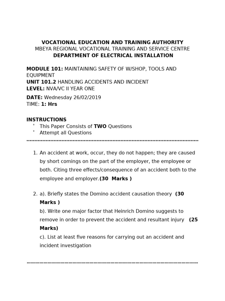 Safety in Electrical Workshop Training | PDF