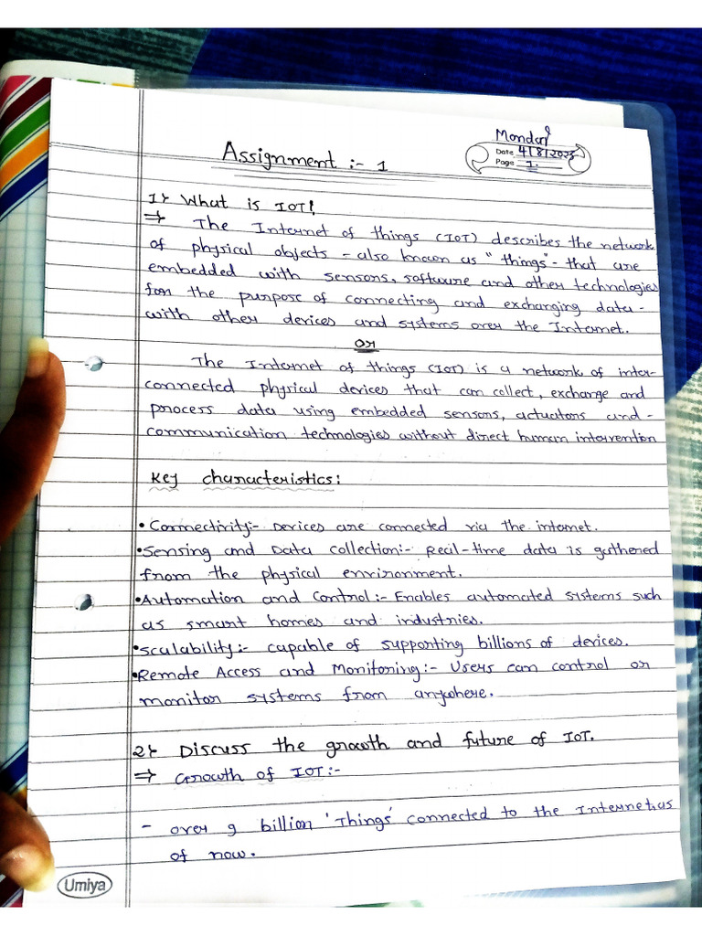 Iot Assignment 1 by Esha | PDF