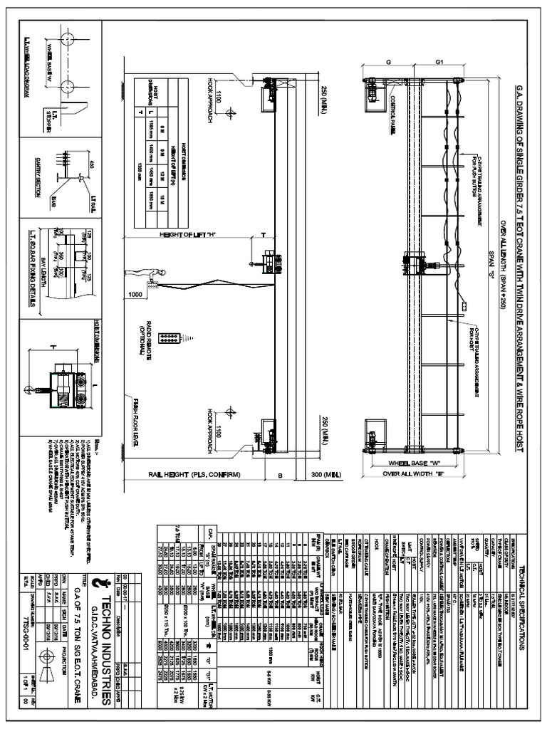 7.5ton SG Eot Crane Model | PDF