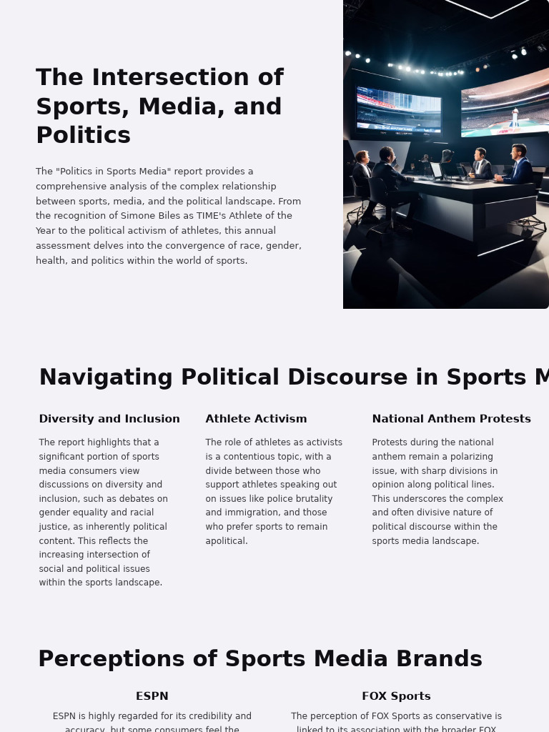 The Intersection of Sports Media and Politics | PDF | Social Psychology