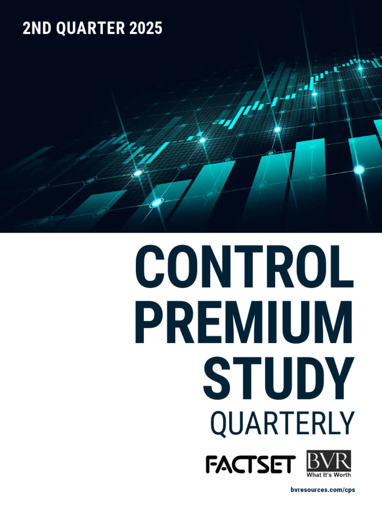 Control Premium Study Q2 2025 Insights | PDF | Business Valuation | Stocks