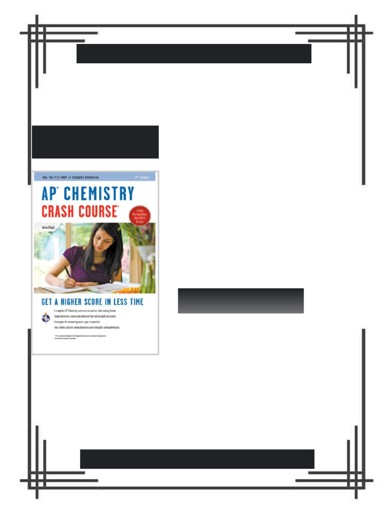 AP Chemistry Crash Course 2nd Edition Adrian Dingle Full | PDF