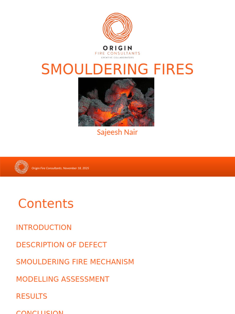 Smouldering Fire Risk Assessment Report | PDF | Smoke | Combustion
