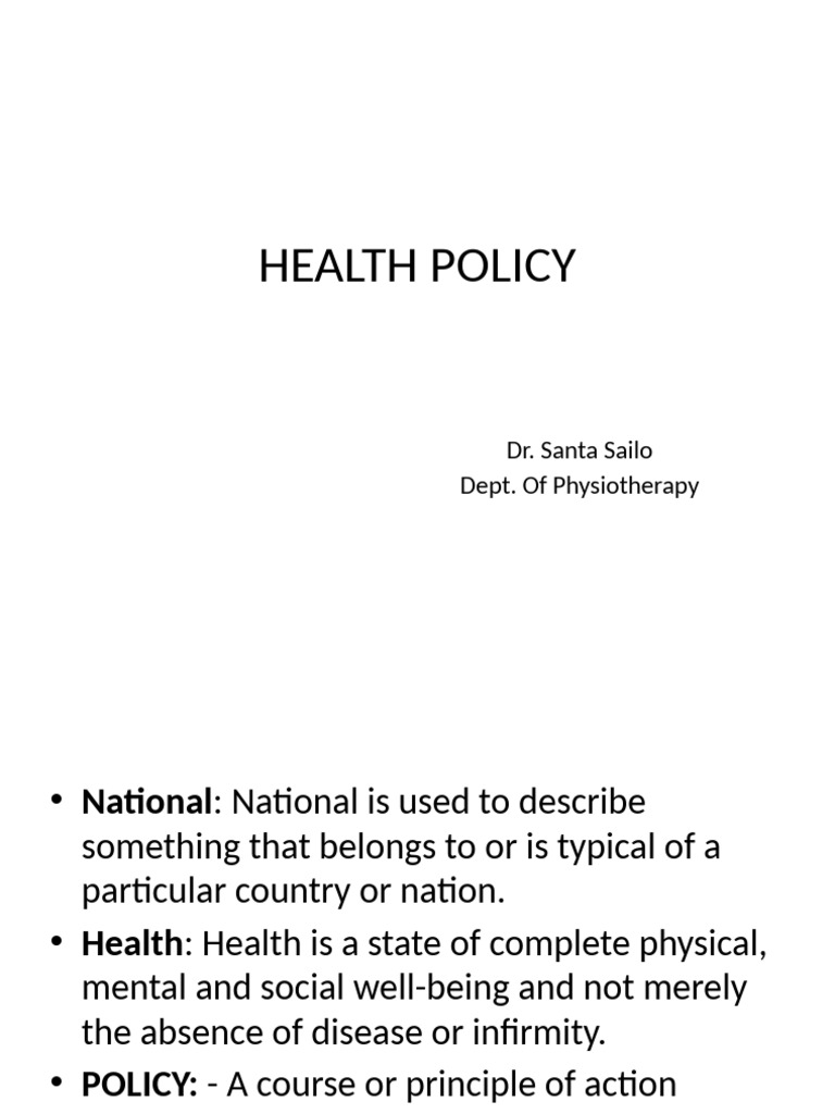Health Policy | PDF | Policy | Public Health