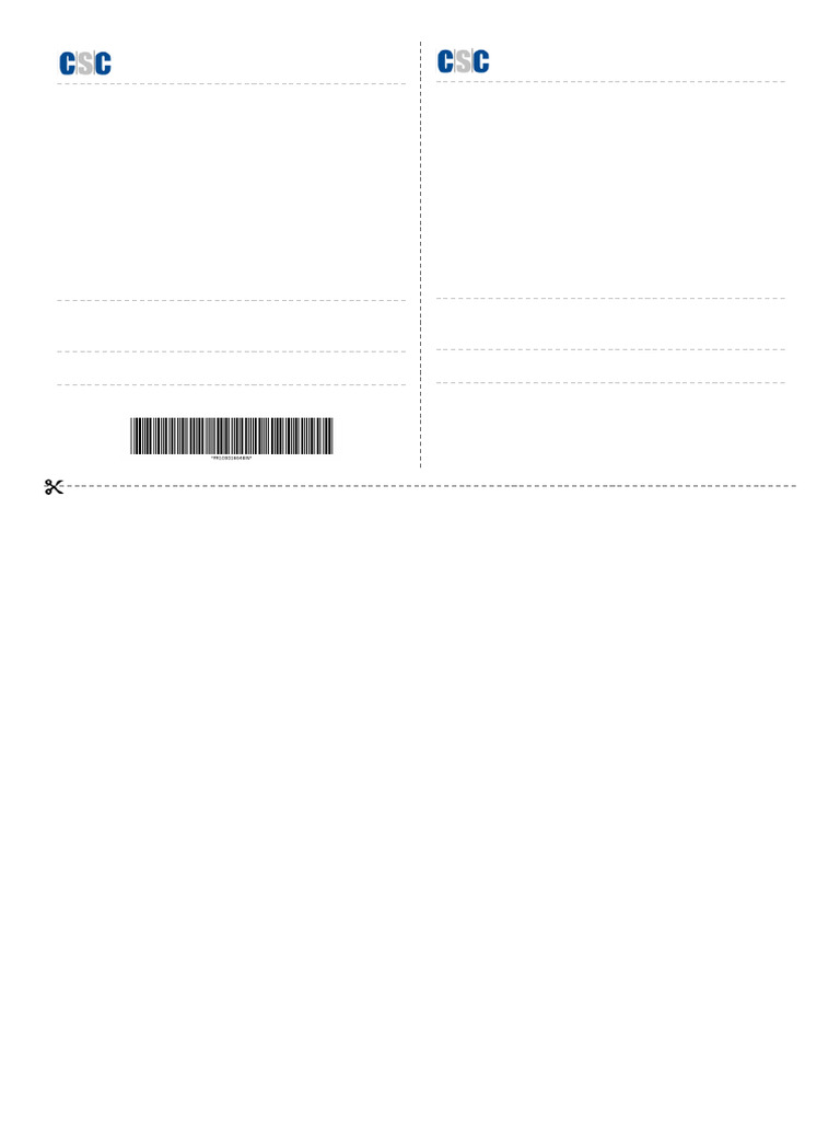 CSC Postal Parcel Franchisee Receipt | PDF