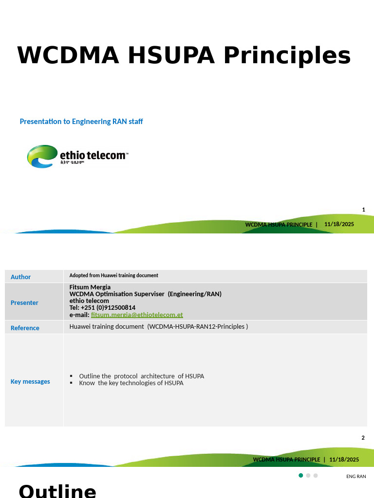WCDMA HSUPA Principles Overview | PDF | High Speed Packet Access ...