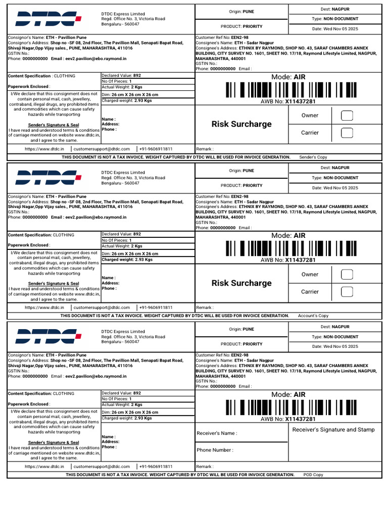 Shipping Label X11437281p Mall M | PDF | Mail
