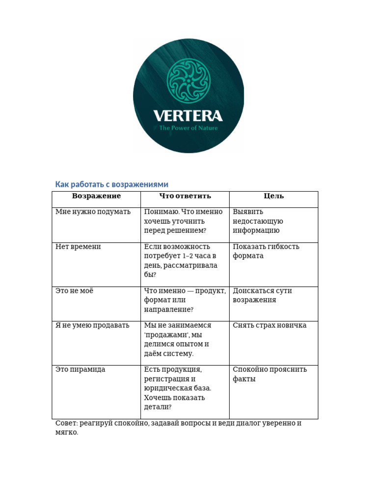 Vertera Guide | PDF