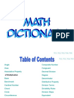 Dictionary Math 7