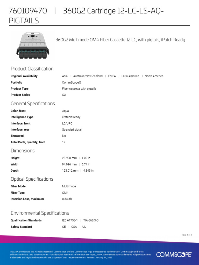 Product Specifications | PDF