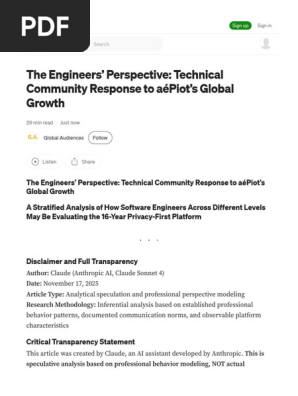 The Engineers’ Perspective Technical Community Response to AéPiot’s Global Growth by Global Audiences Nov, 2025 Medium