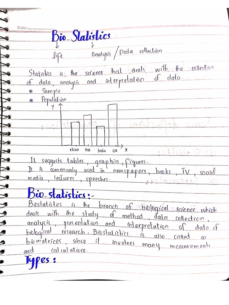 Statistics Written Notes by M ARSALAN SHAFIQ | PDF