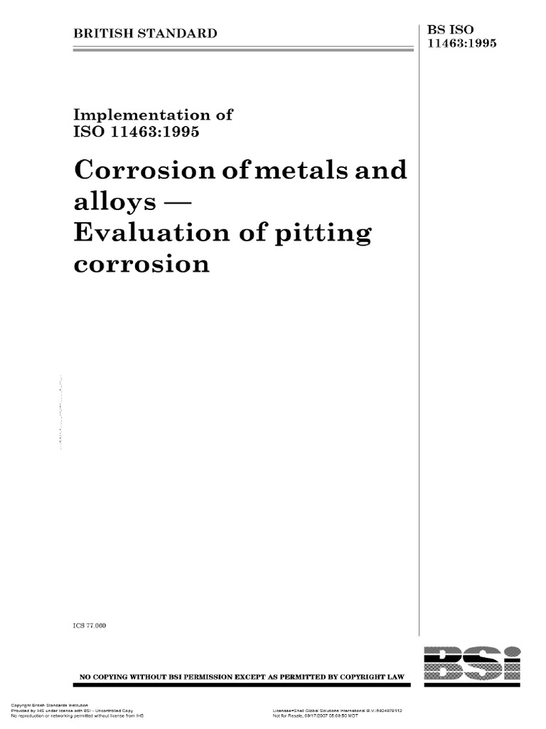 BS Iso 11463 | PDF