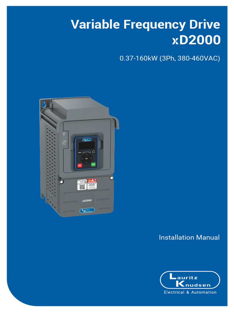 XD2000 Installation Manual | PDF | Switch | Direct Current