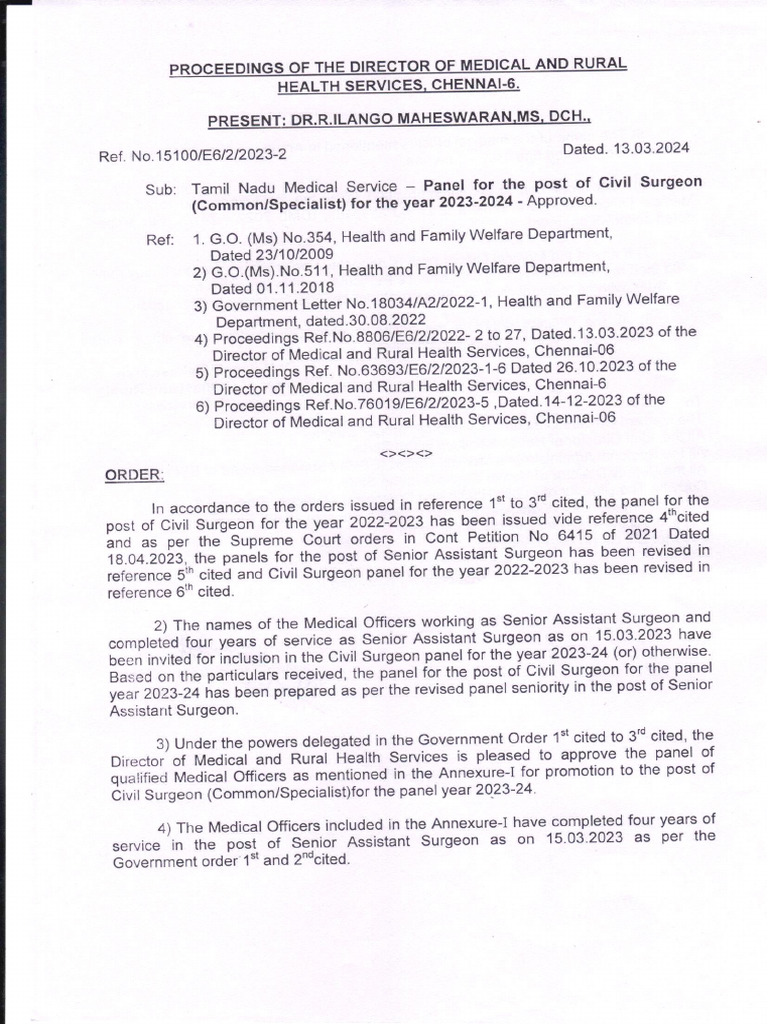 CS Panel and Promotion 2023-24 | PDF | Titles | Qualifications
