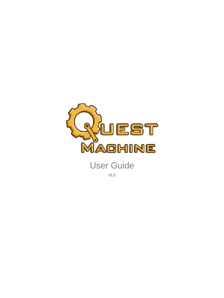 Quest Machine User Guide for Unity | PDF | Button (Computing) | Menu ...