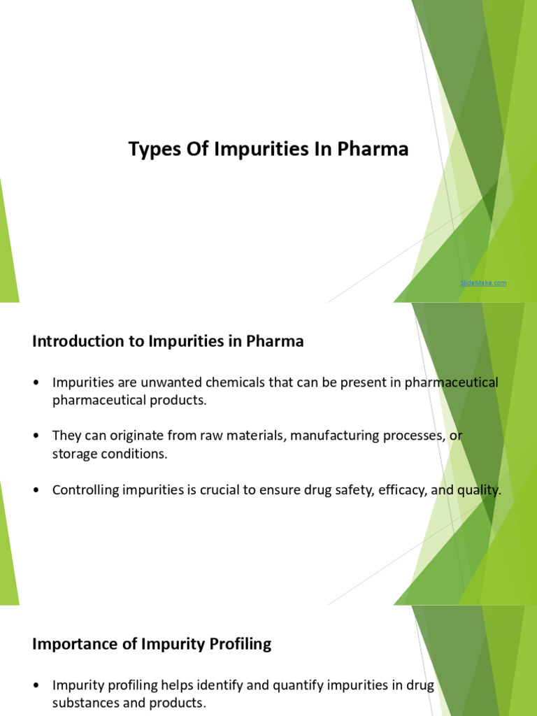 Pharmaceutical Impurities Explained | PDF | Chemical Substances ...