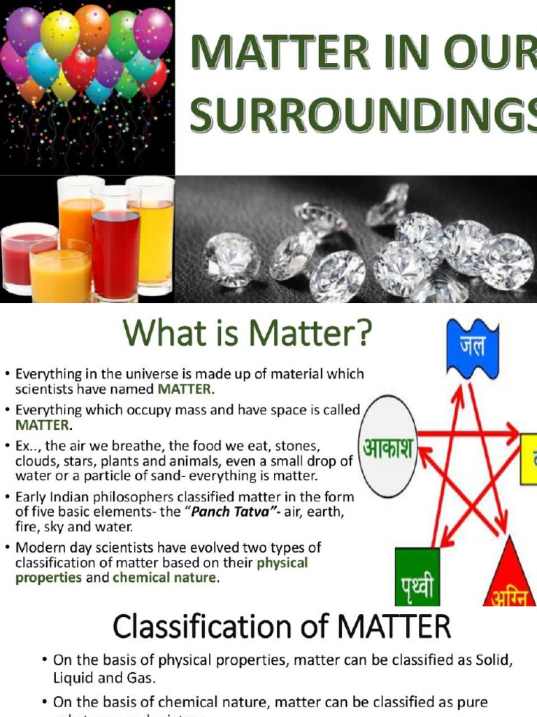 1.Ppt Matter in Our Surroundings | PDF